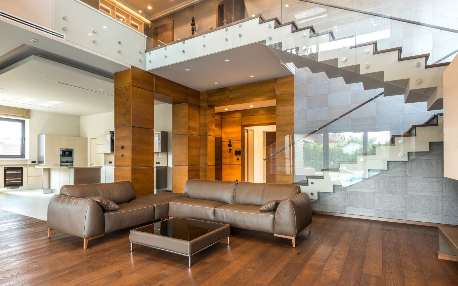 Luxury staircase design Dubai villa