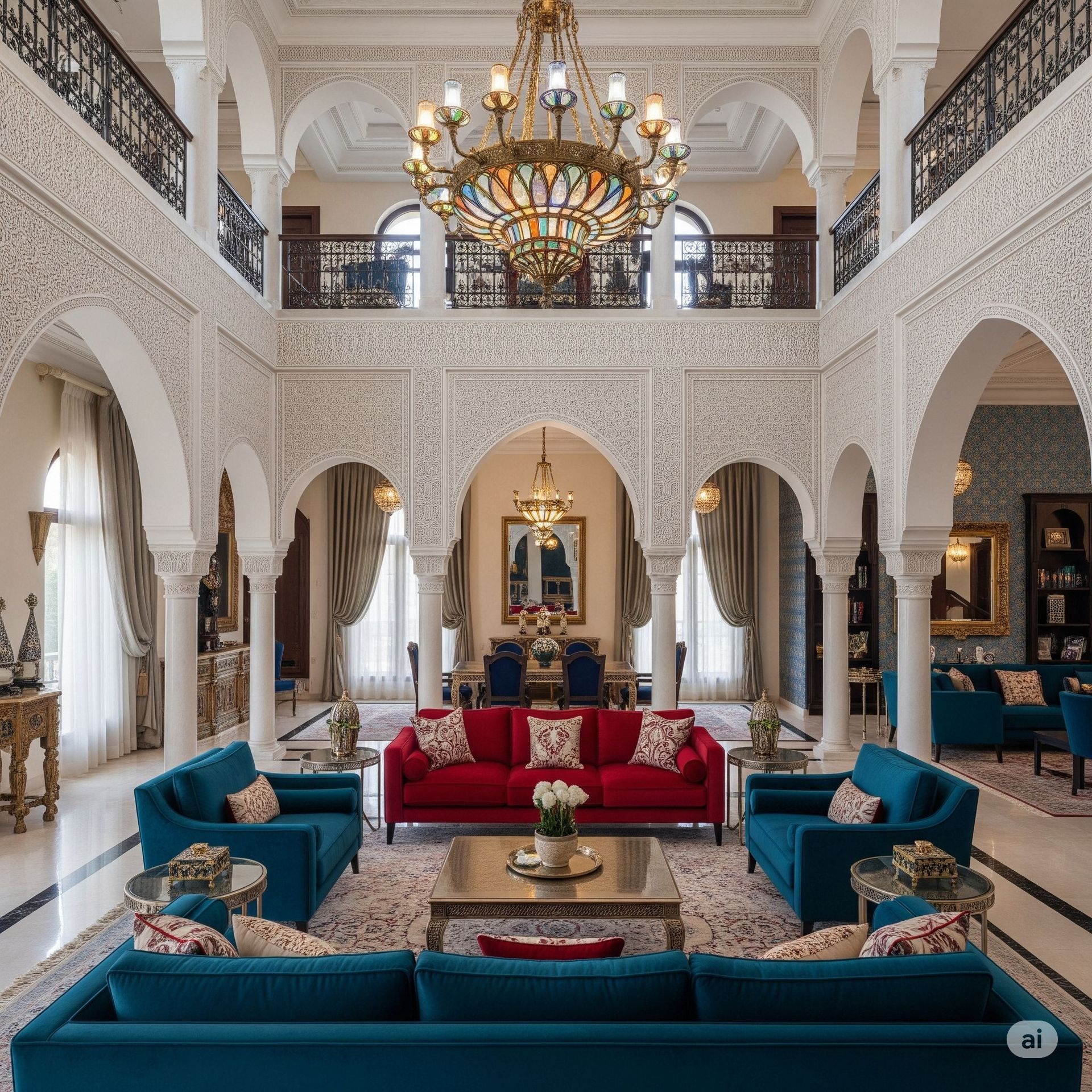 Palm Jumeirah Majlis Luxury Arabic Interior Design