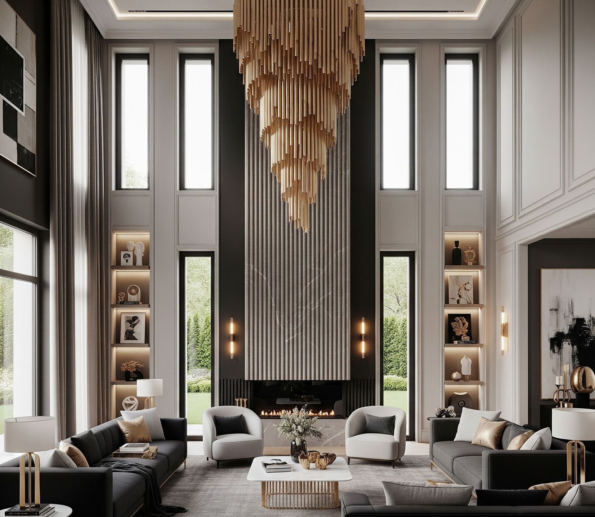 Luxury Living Room Interior Design Dubai