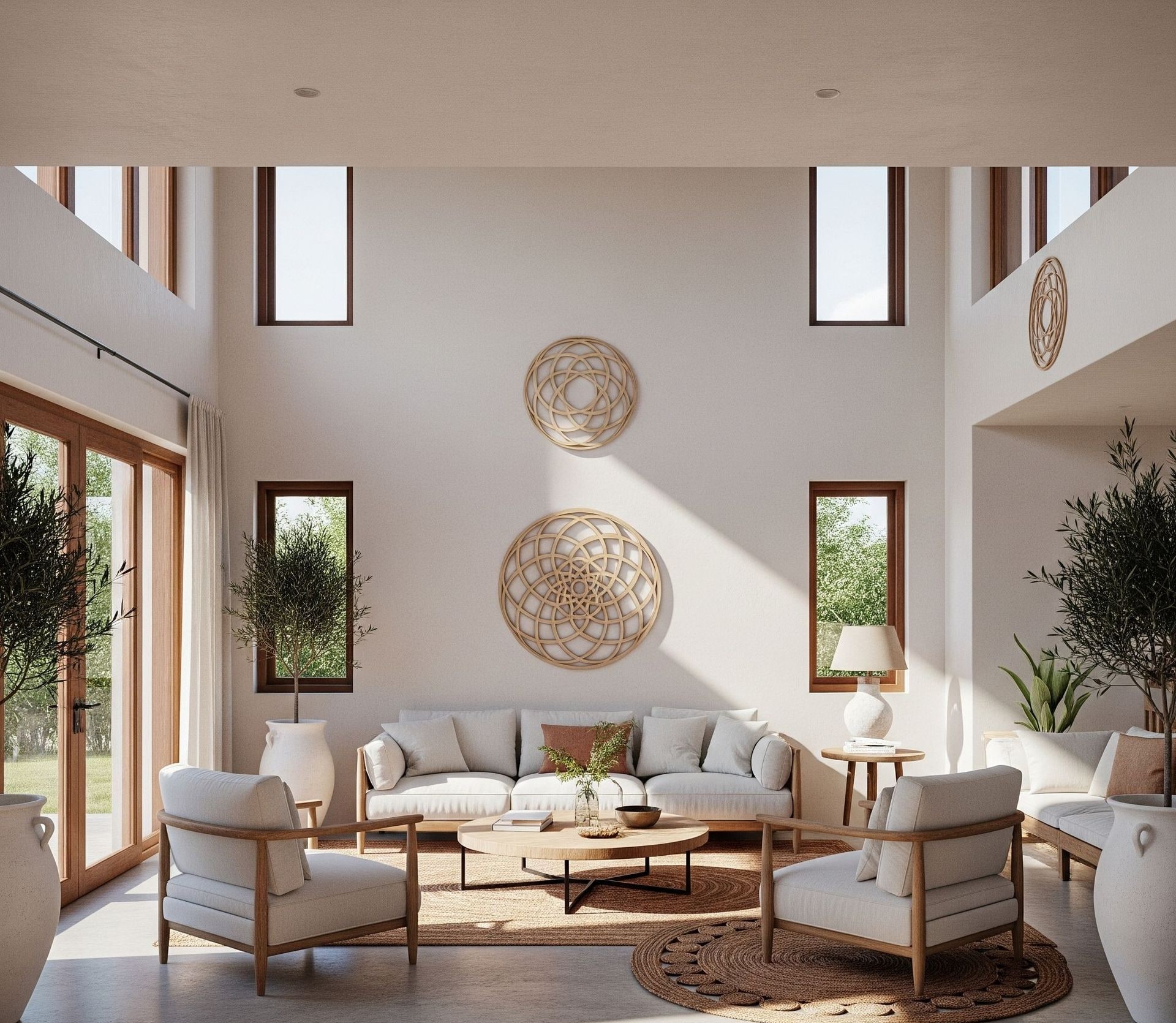 Al Barari Residence Minimalist Living Room Design