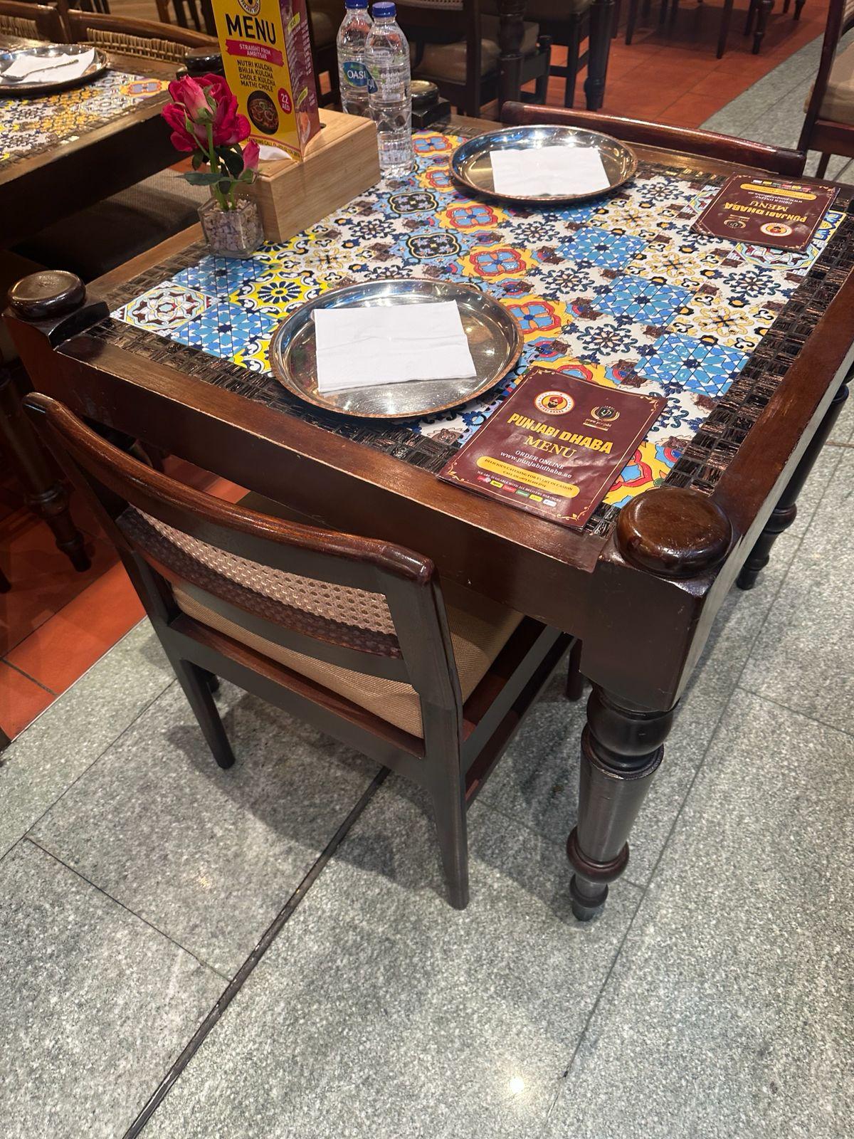 Premium restaurant table and seating arrangements